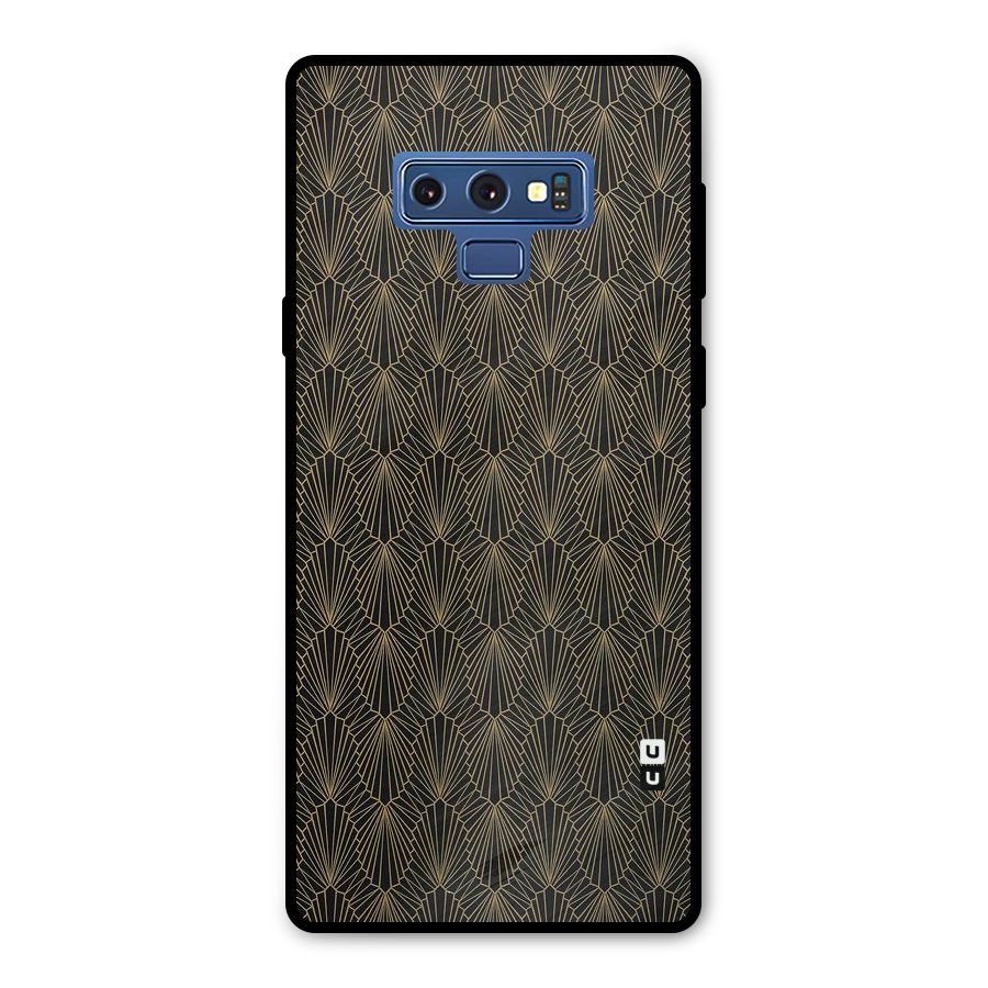 Small Hills Lines Metal Back Case for Galaxy Note 9