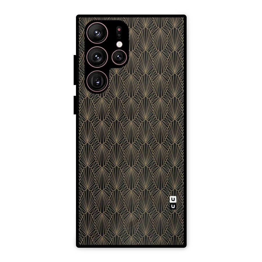 Small Hills Lines Metal Back Case for Galaxy S22 Ultra 5G
