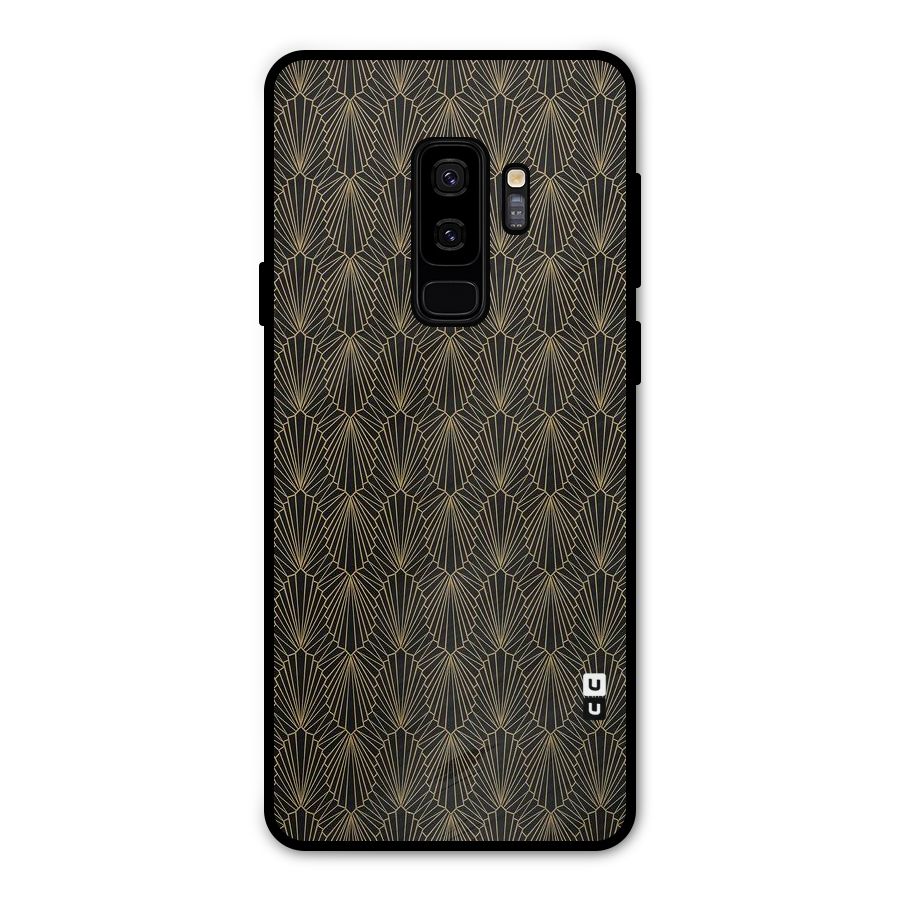 Small Hills Lines Metal Back Case for Galaxy S9 Plus