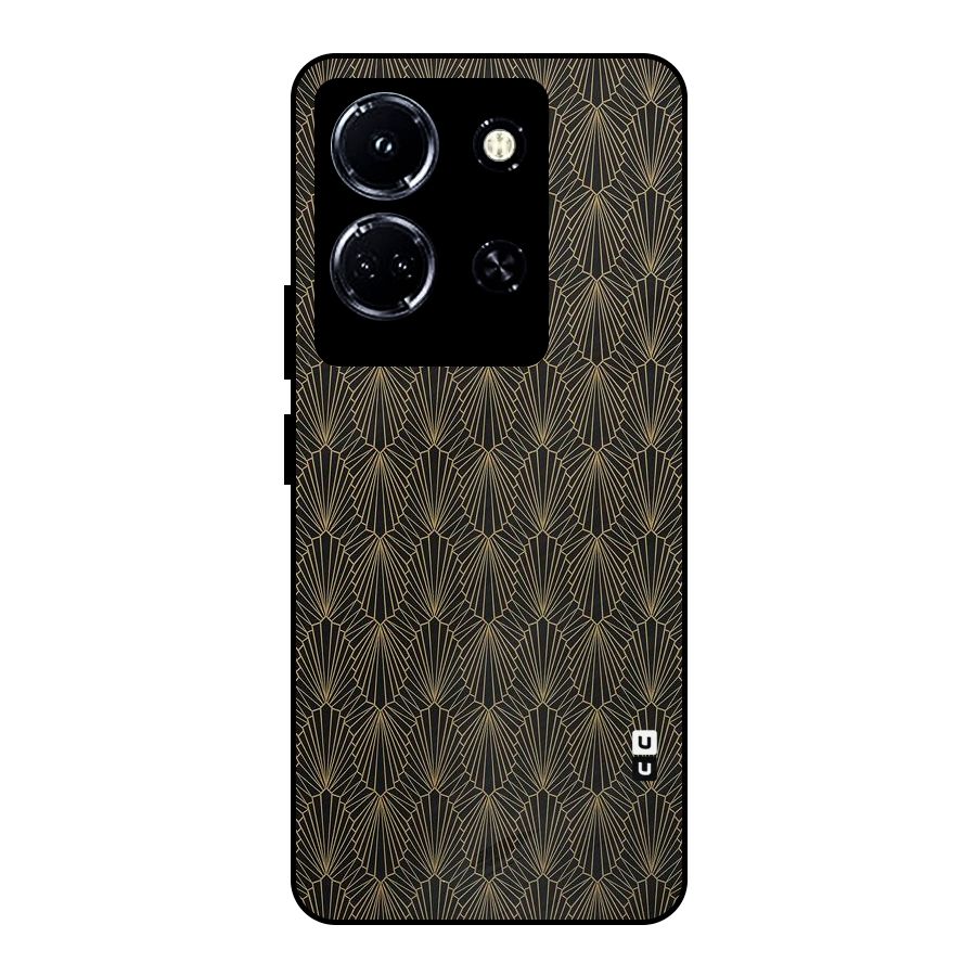 Small Hills Lines Metal Back Case for Infinix Note 30 5G