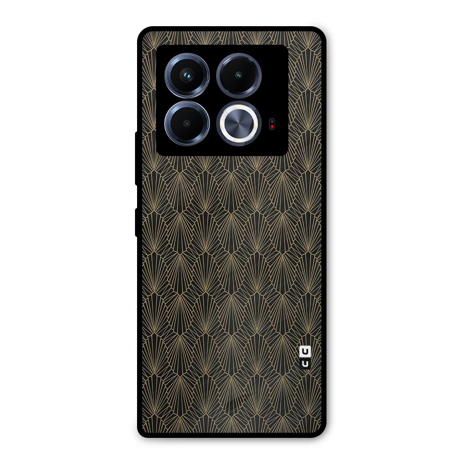 Small Hills Lines Metal Back Case for Infinix Note 40 5G