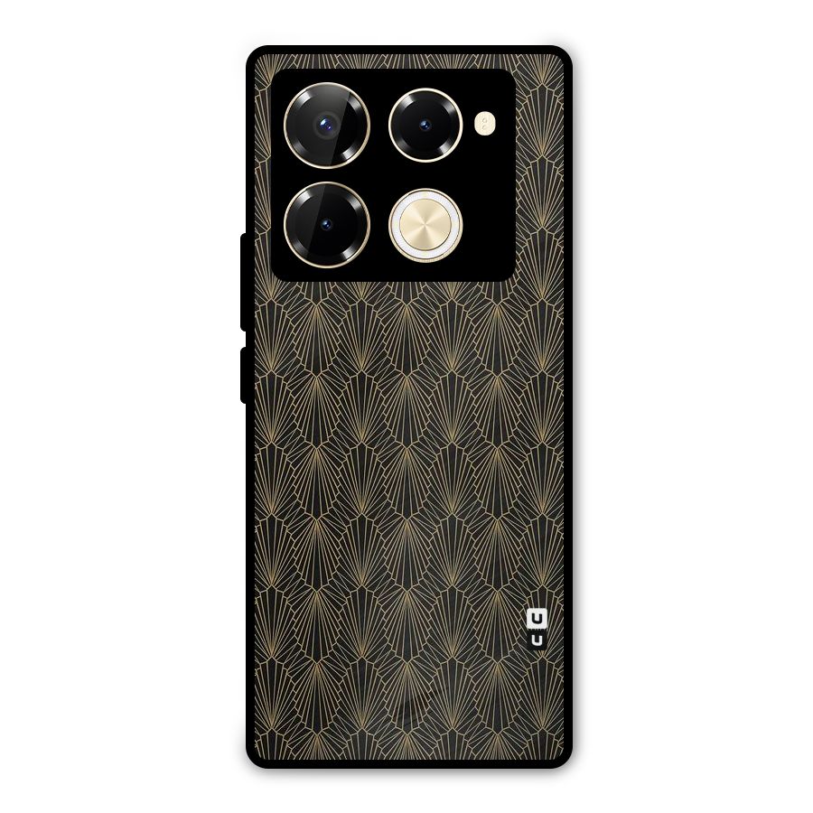 Small Hills Lines Metal Back Case for Infinix Note 40 Pro