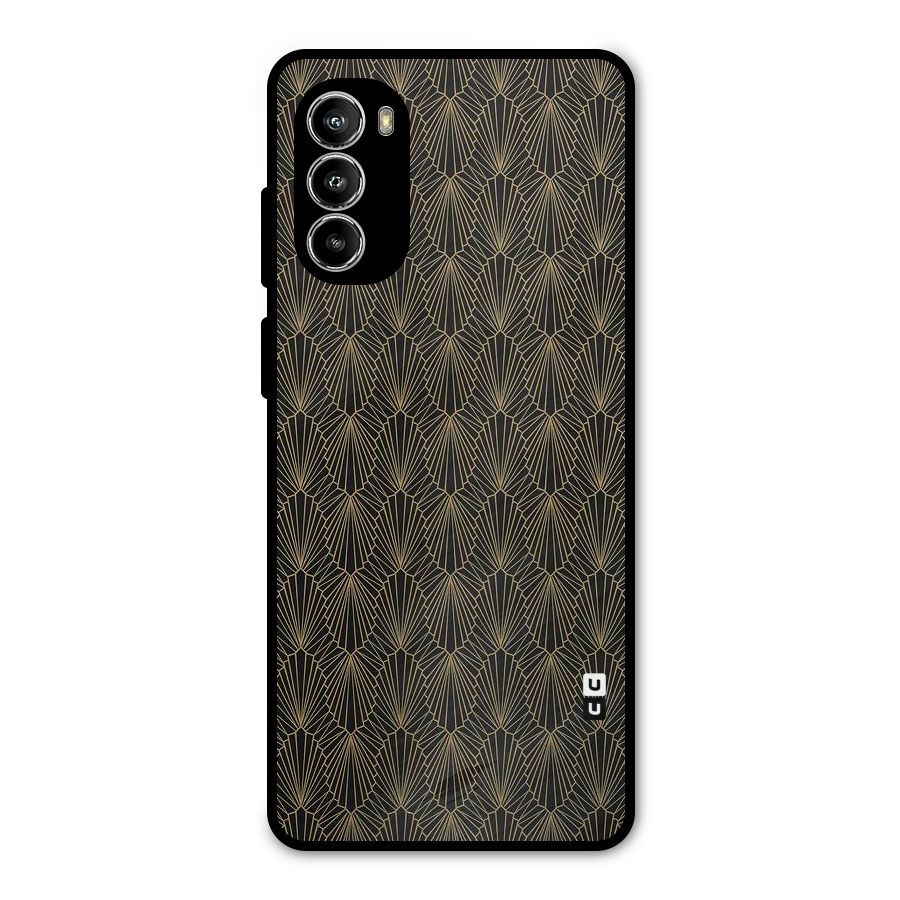Small Hills Lines Metal Back Case for Moto G52