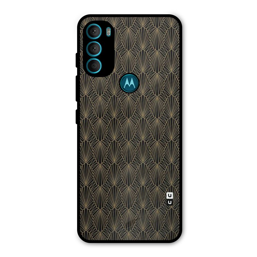 Small Hills Lines Metal Back Case for Moto G71 5G