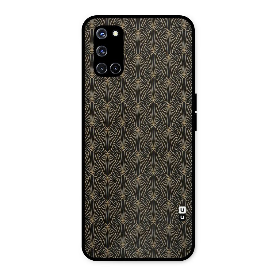 Small Hills Lines Metal Back Case for Oppo A52