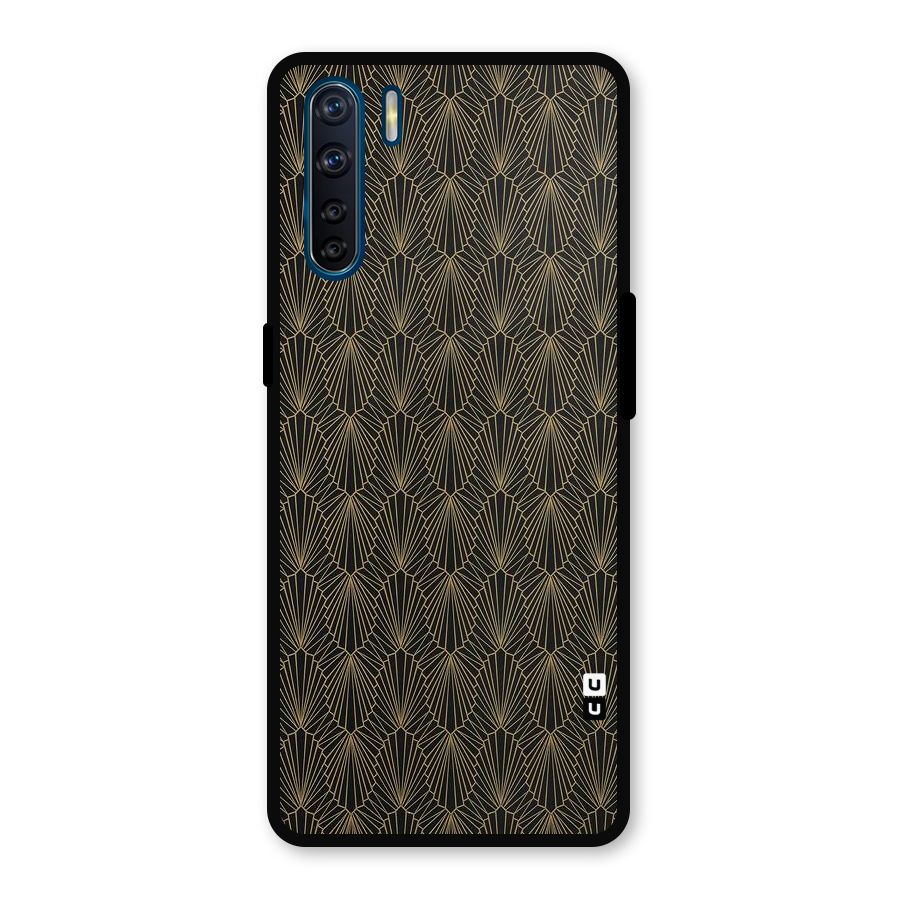 Small Hills Lines Metal Back Case for Oppo F15