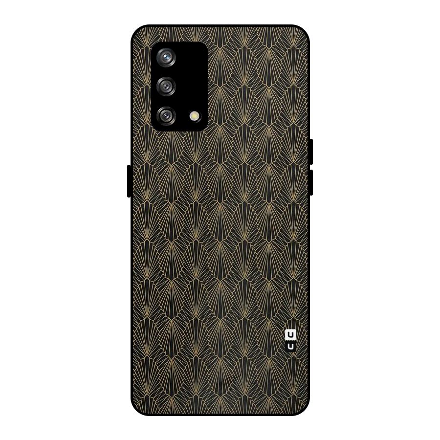 Small Hills Lines Metal Back Case for Oppo F19