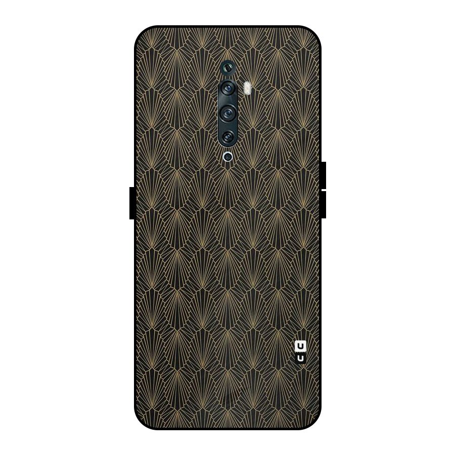 Small Hills Lines Metal Back Case for Oppo Reno2 F