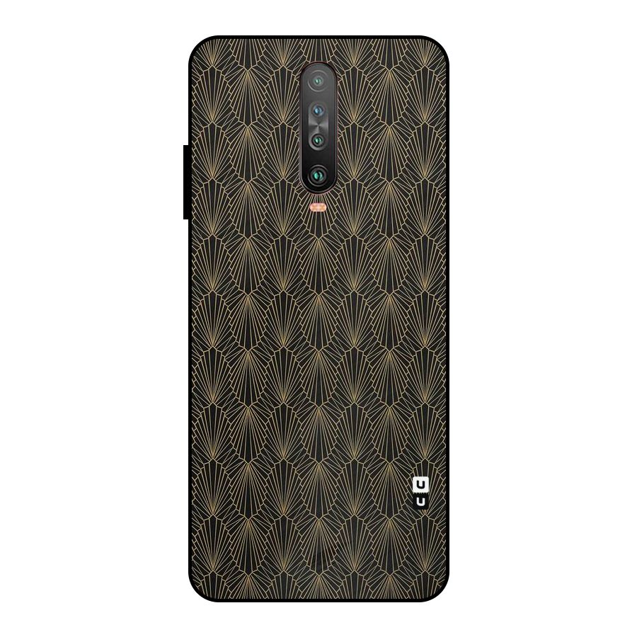 Small Hills Lines Metal Back Case for Poco X2