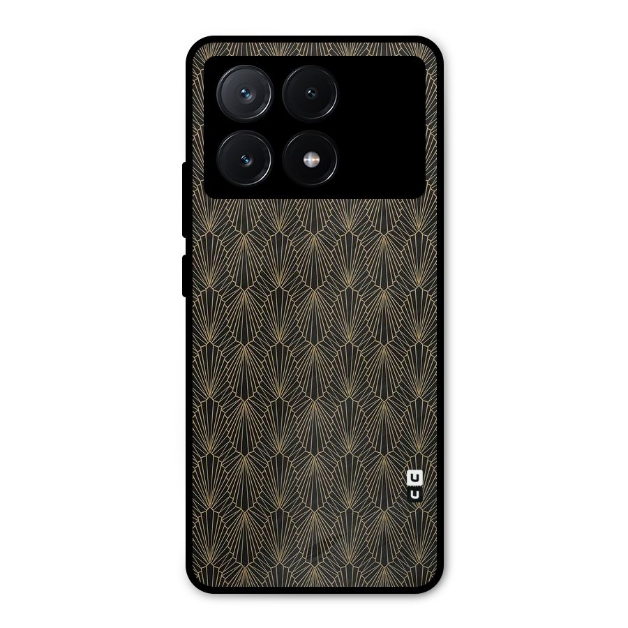 Small Hills Lines Metal Back Case for Poco X6 Pro