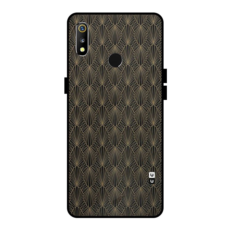 Small Hills Lines Metal Back Case for Realme 3i