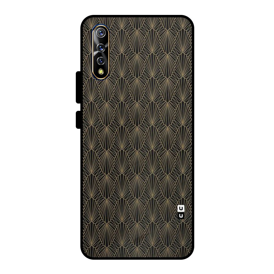Small Hills Lines Metal Back Case for Vivo S1