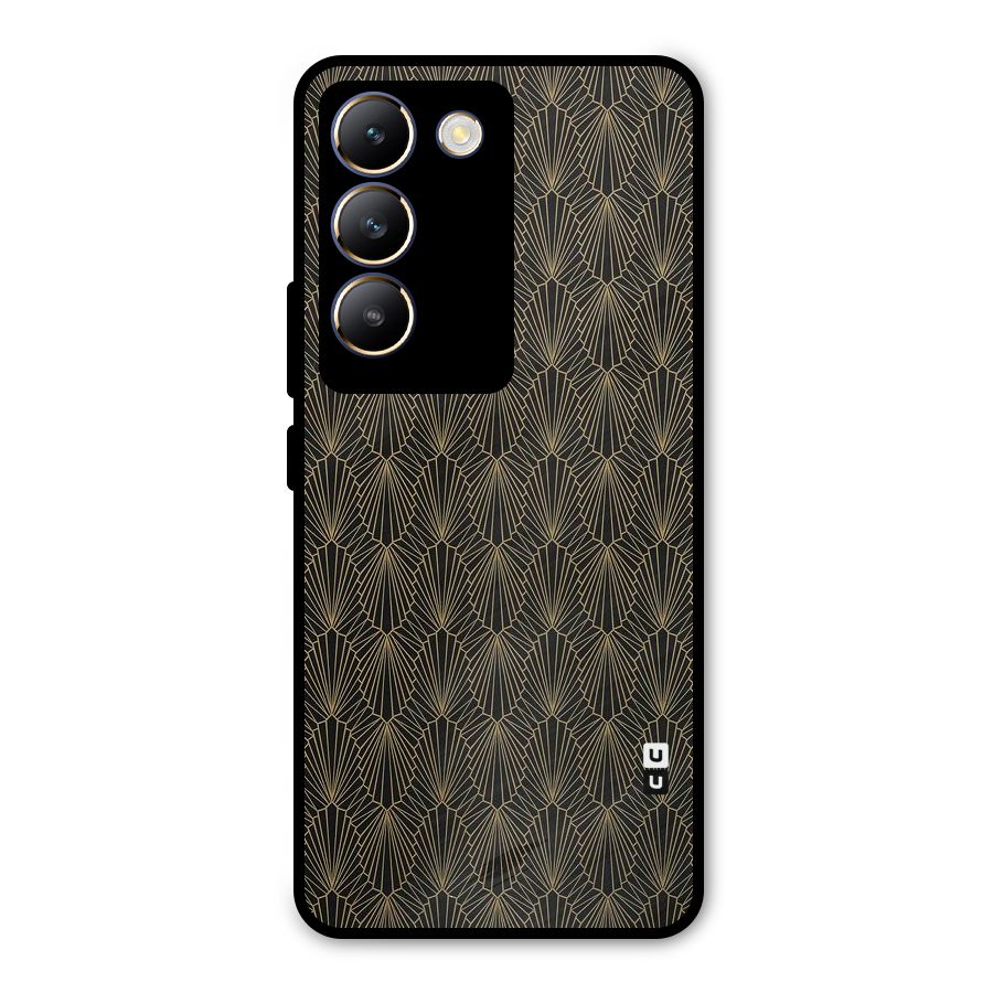 Small Hills Lines Metal Back Case for Vivo T3 5G