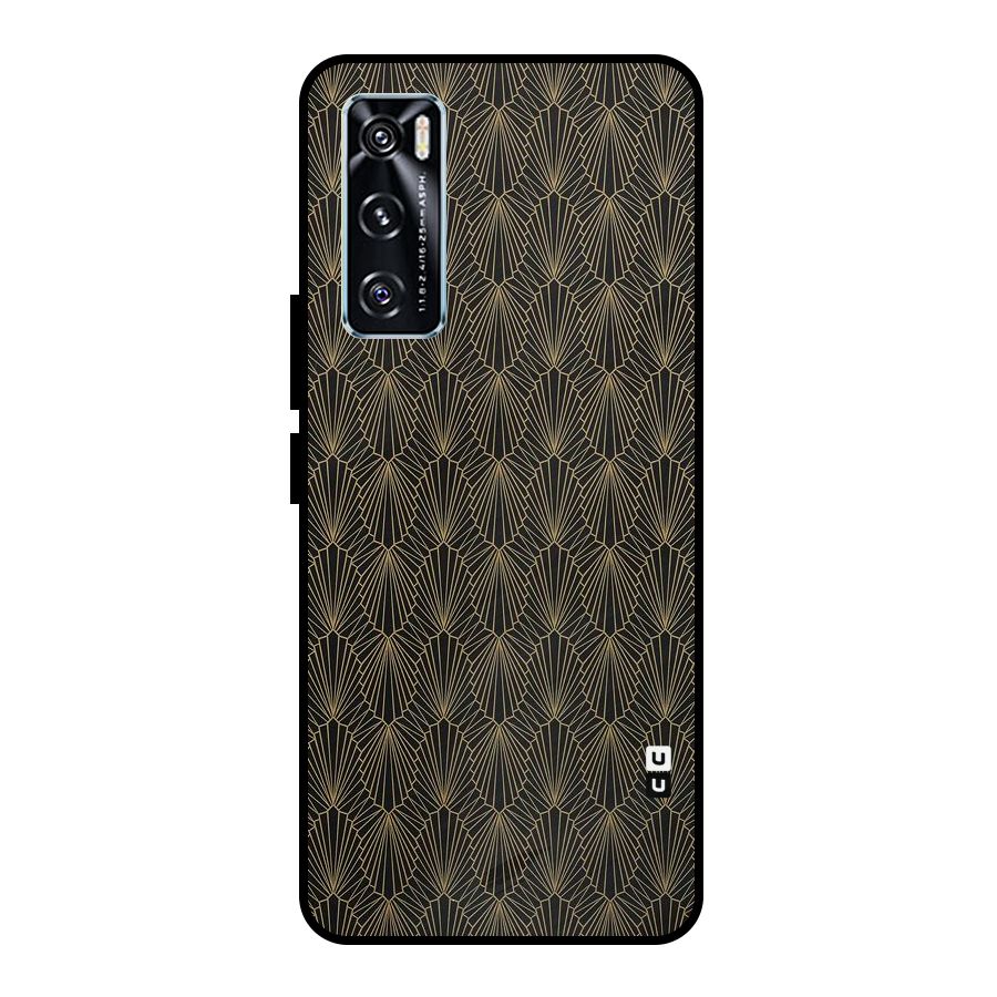 Small Hills Lines Metal Back Case for Vivo V20 SE