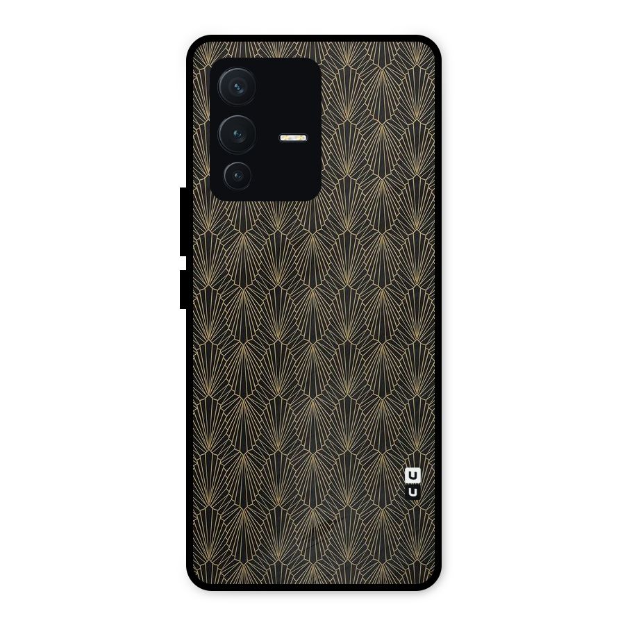 Small Hills Lines Metal Back Case for Vivo V23 5G