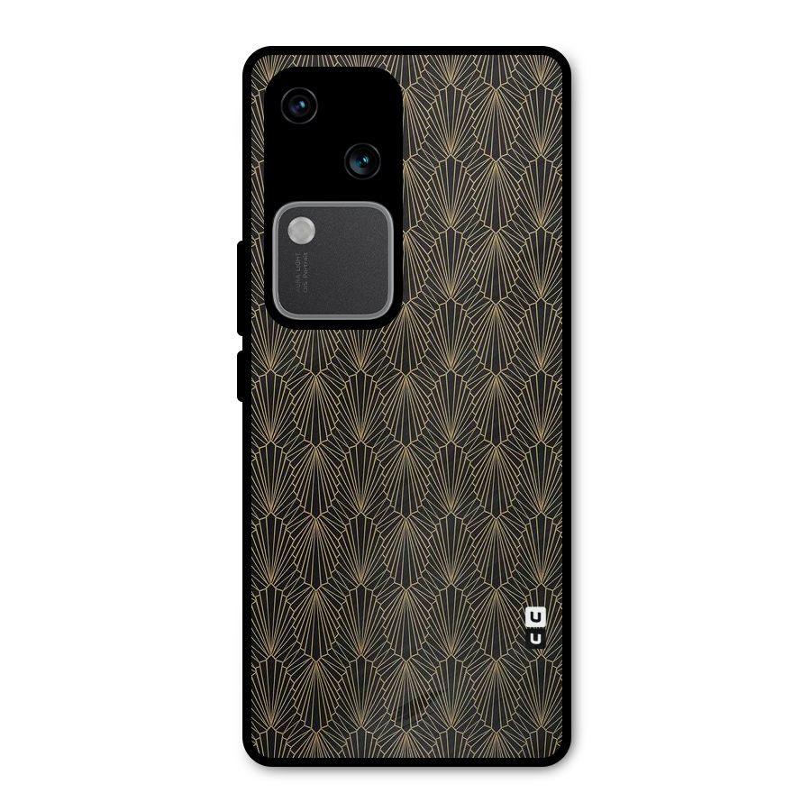 Small Hills Lines Metal Back Case for Vivo V30