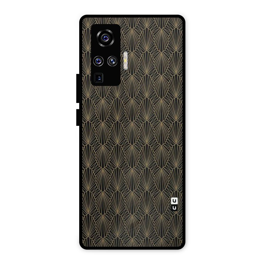 Small Hills Lines Metal Back Case for Vivo X50 Pro