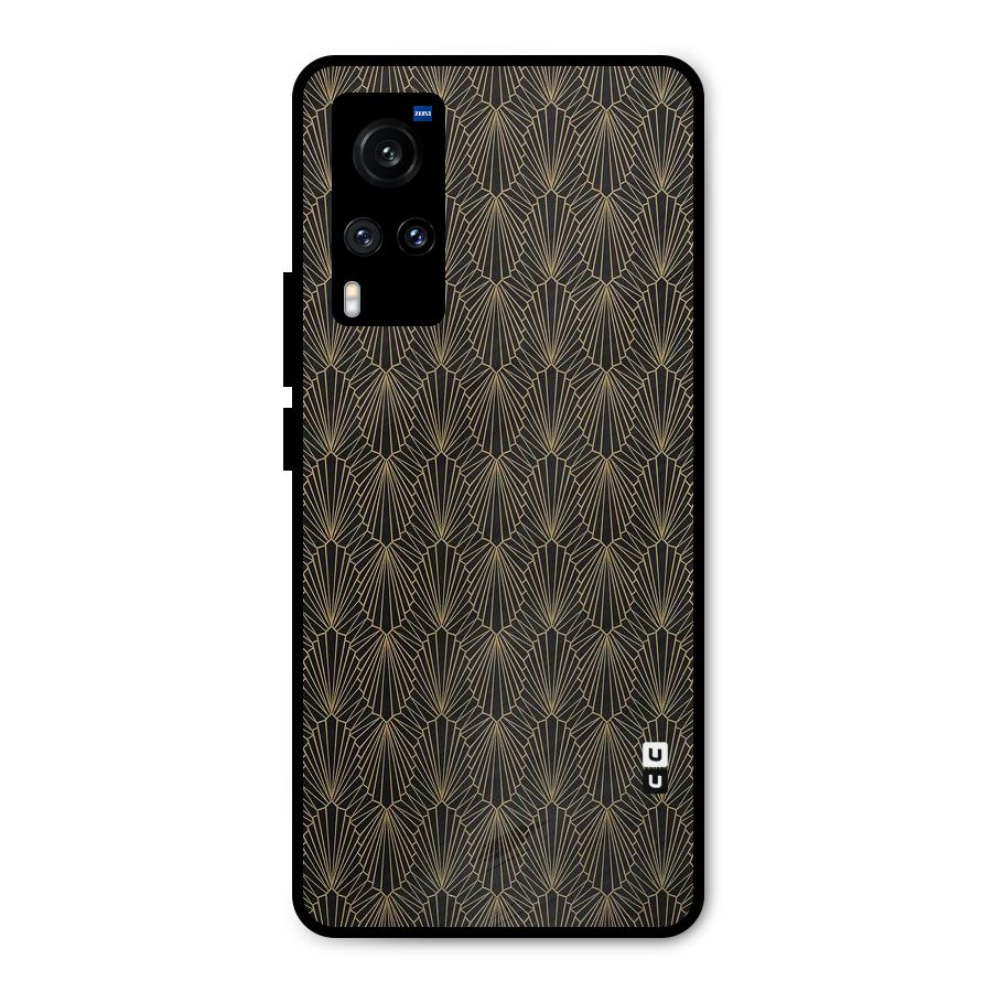 Small Hills Lines Metal Back Case for Vivo X60
