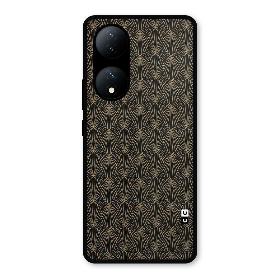 Small Hills Lines Metal Back Case for Vivo Y100a