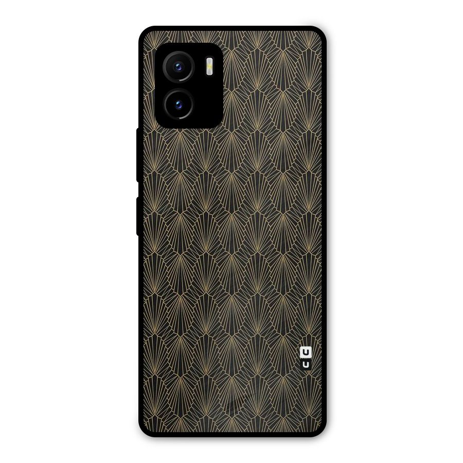 Small Hills Lines Metal Back Case for Vivo Y15s