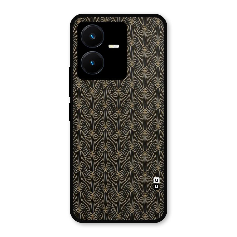 Small Hills Lines Metal Back Case for Vivo Y22