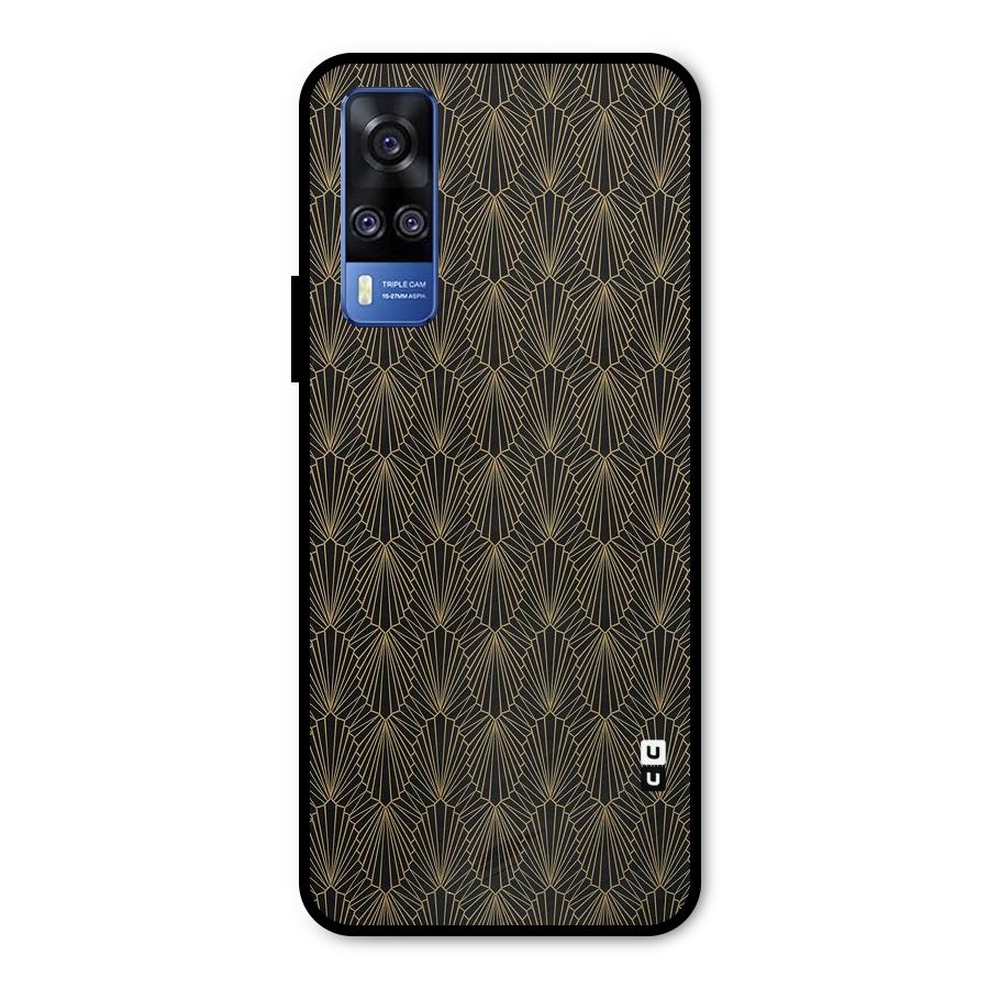 Small Hills Lines Metal Back Case for Vivo Y51A
