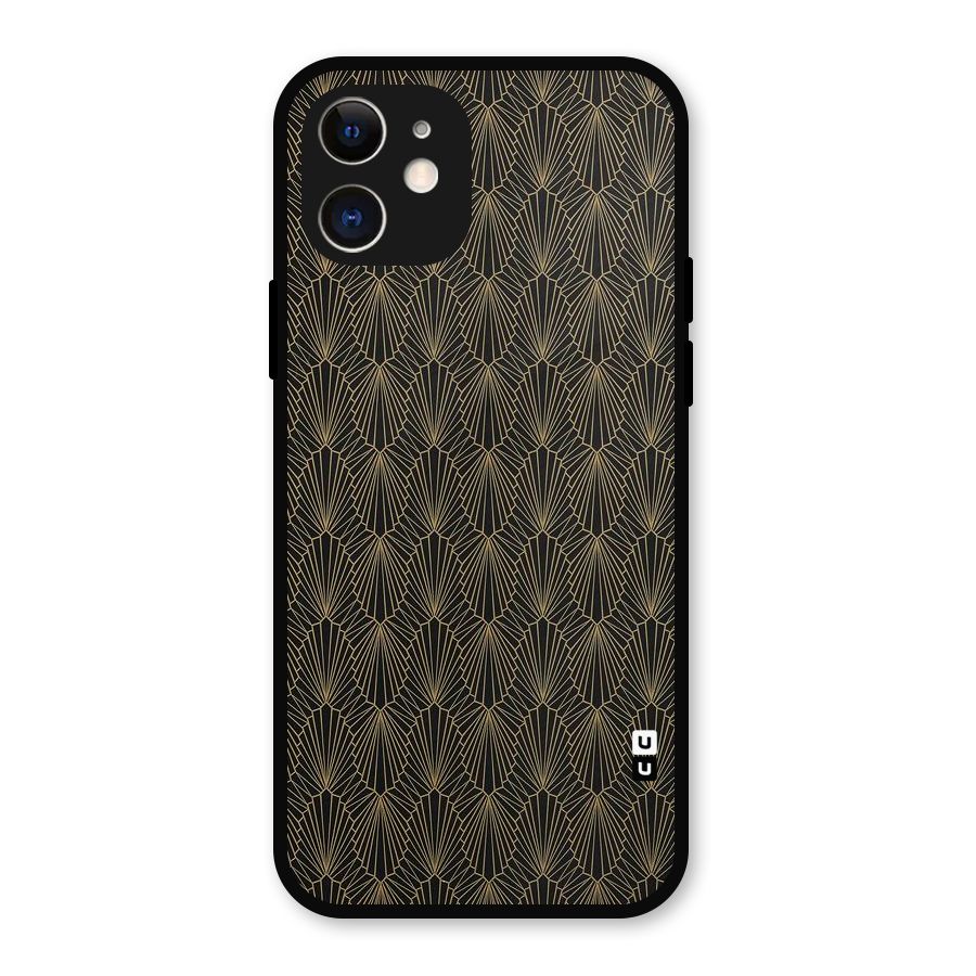 Small Hills Lines Metal Back Case for iPhone 12