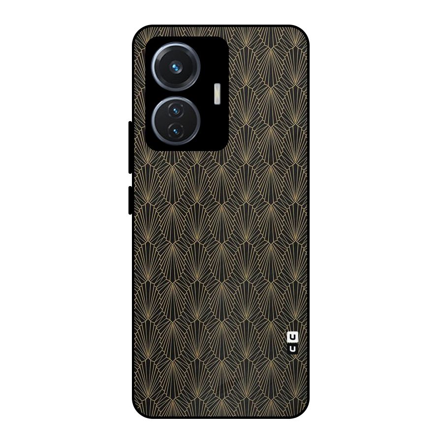 Small Hills Lines Metal Back Case for iQOO Z6 44W