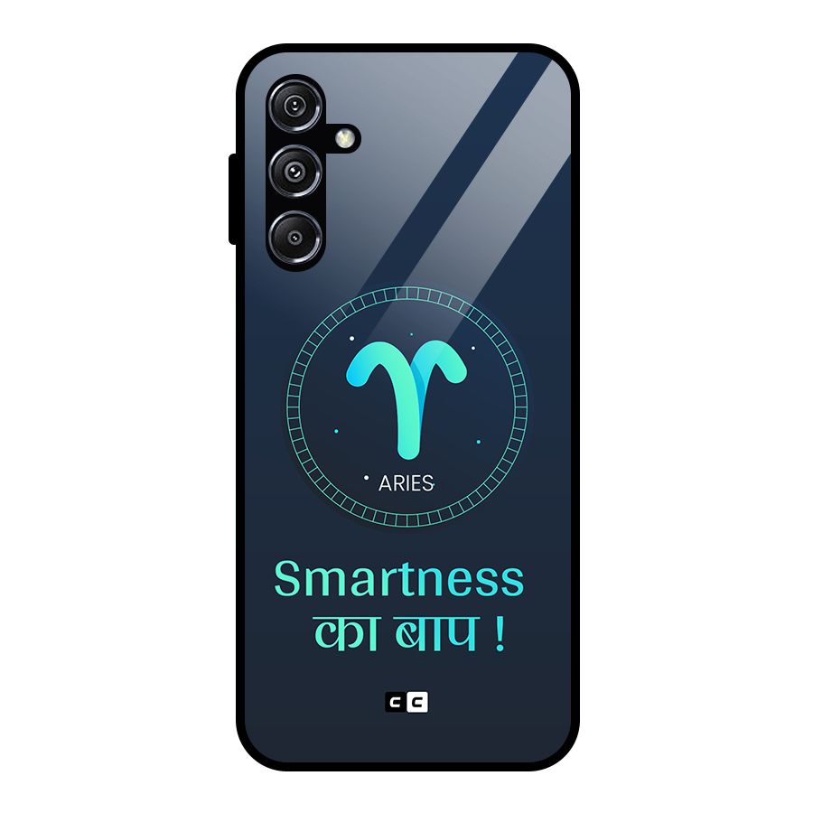 Smart Aries Glass Back Case for Galaxy M34 5G