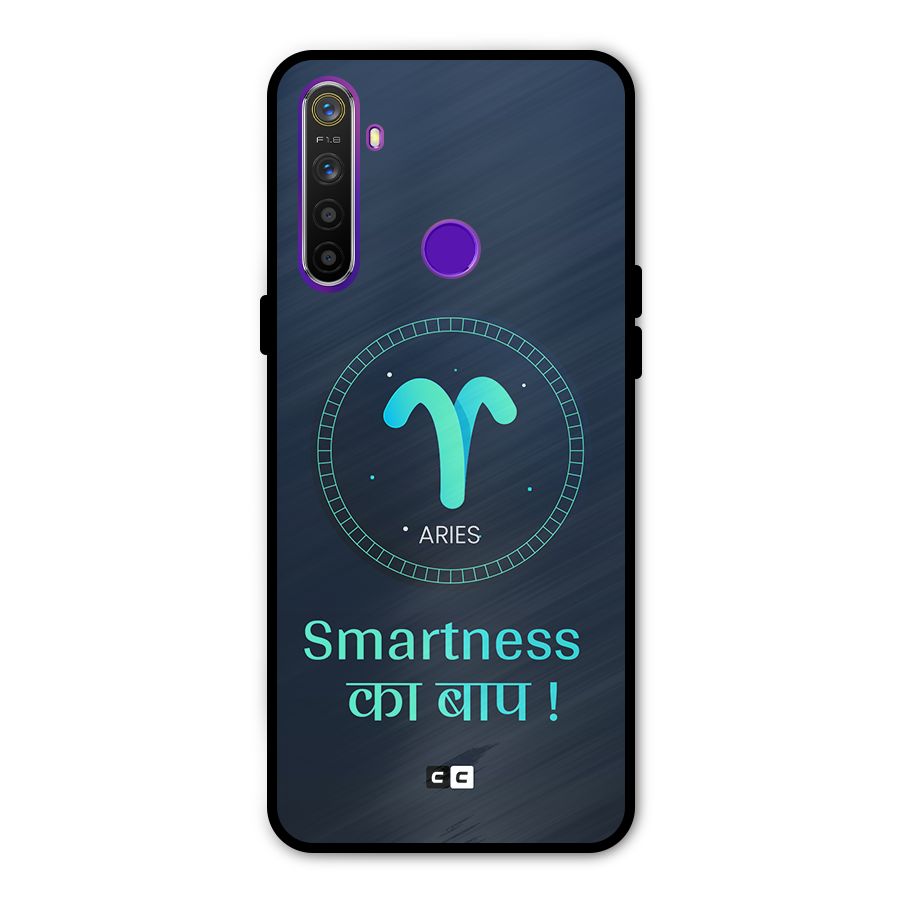 Smart Aries Glass Back Case for Realme 5s