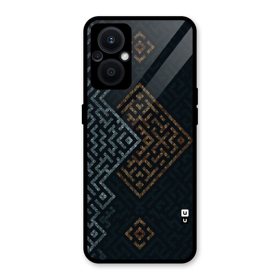 Smart Maze Glass Back Case for Oppo F21s Pro 5G
