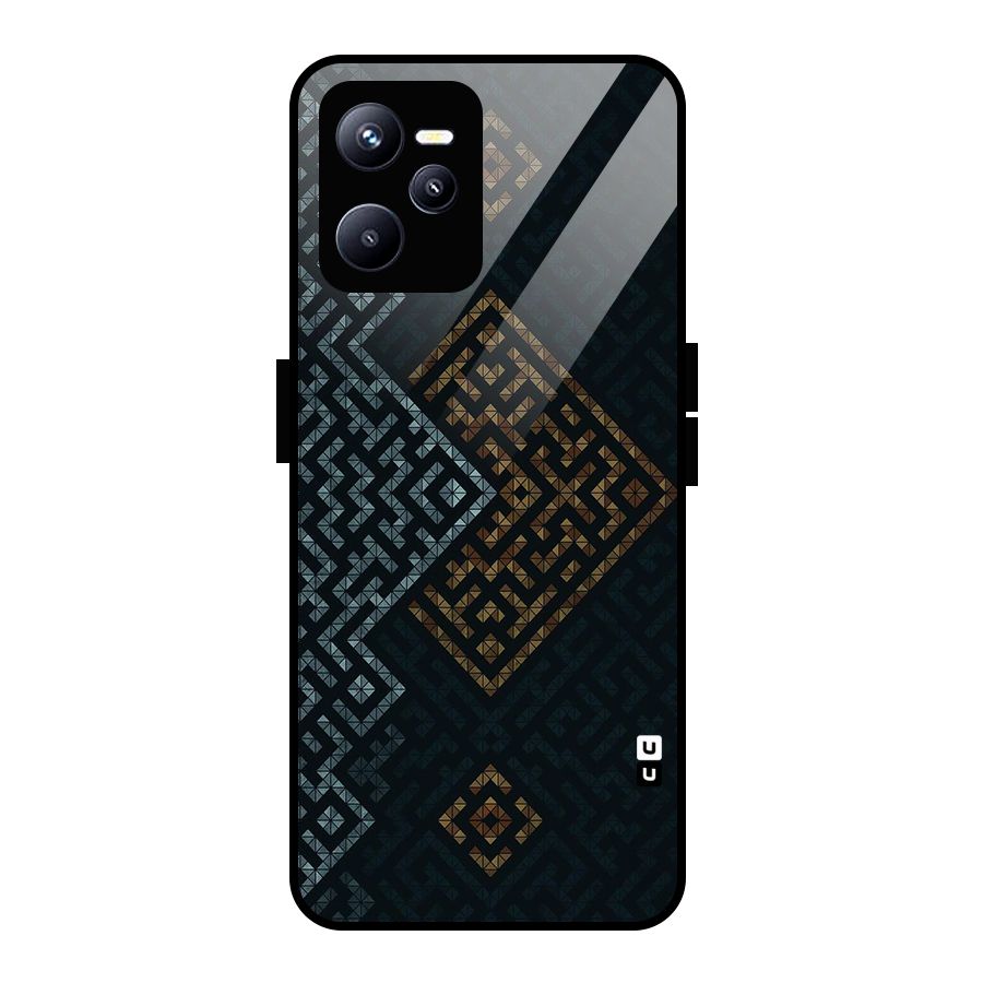 Smart Maze Glass Back Case for Realme C35