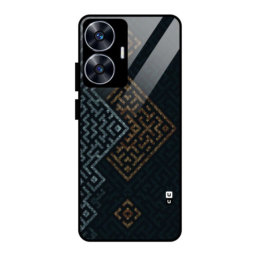Smart Maze Glass Back Case for Realme Narzo N55