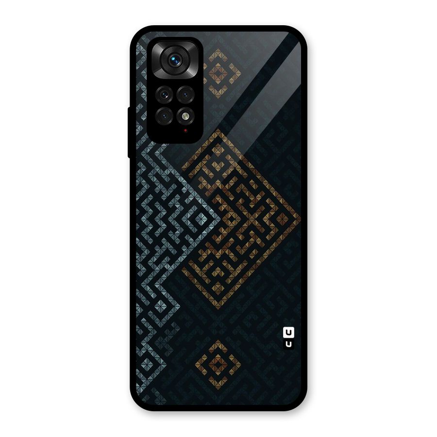 Smart Maze Glass Back Case for Redmi Note 11S