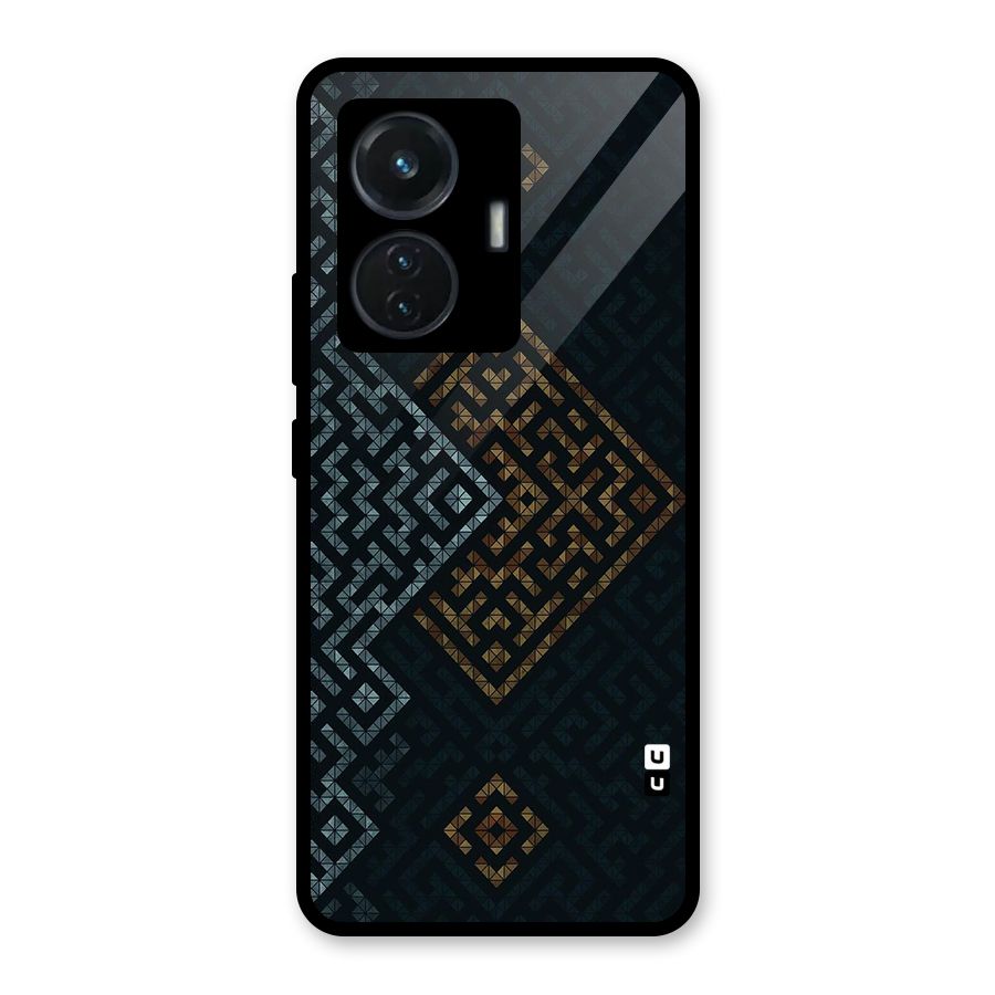 Smart Maze Glass Back Case for Vivo T1 44W