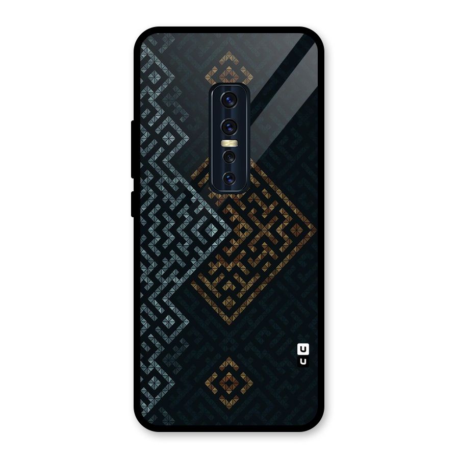 Smart Maze Glass Back Case for Vivo V17 Pro