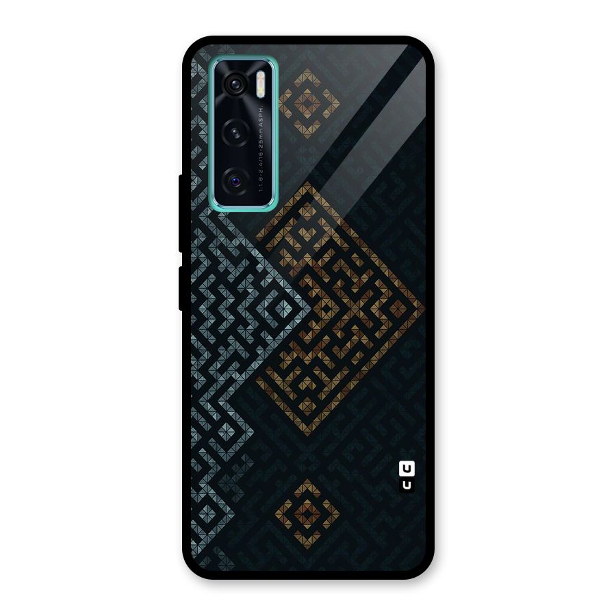 Smart Maze Glass Back Case for Vivo V20 SE