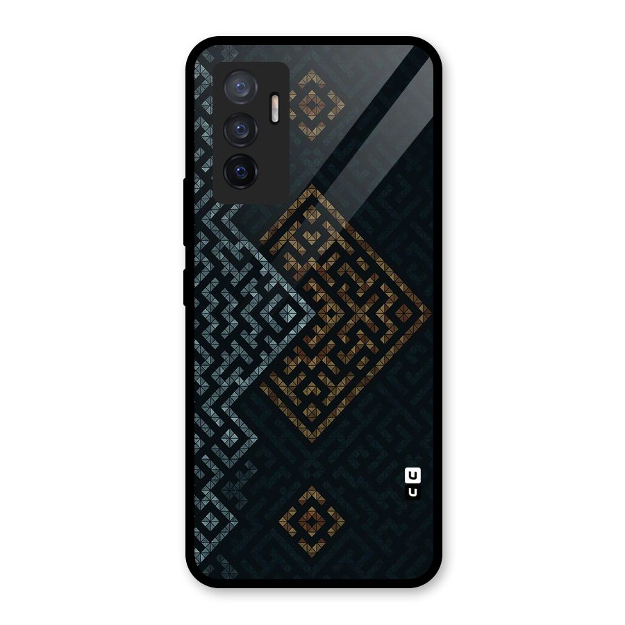 Smart Maze Glass Back Case for Vivo V23e