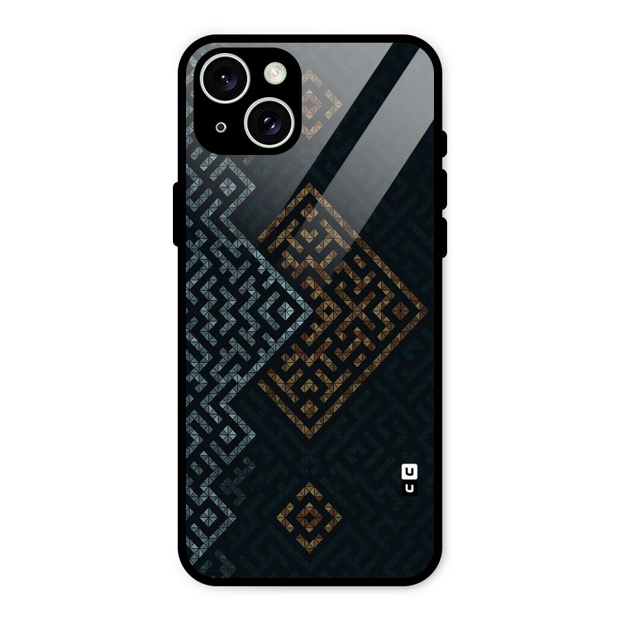 Smart Maze Glass Back Case for iPhone 15 Plus
