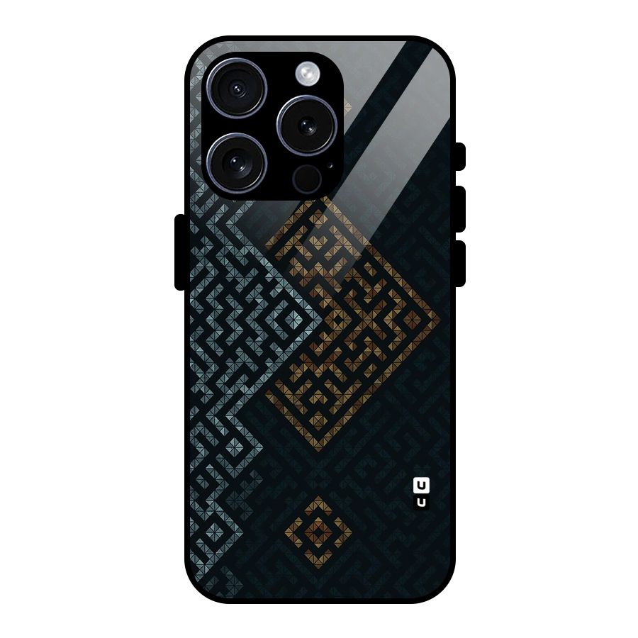 Smart Maze Glass Back Case for iPhone 15 Pro