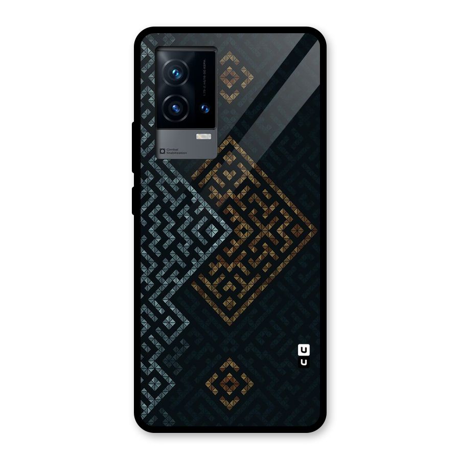 Smart Maze Glass Back Case for iQOO 9 5G