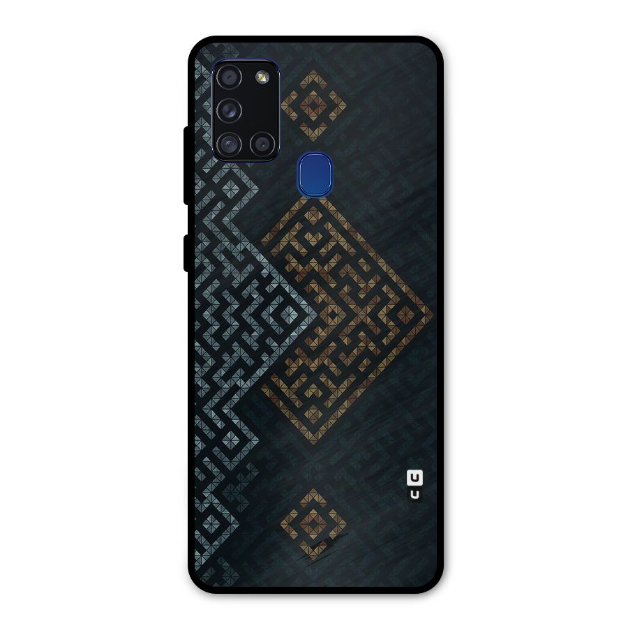 Smart Maze Metal Back Case for Galaxy A21s