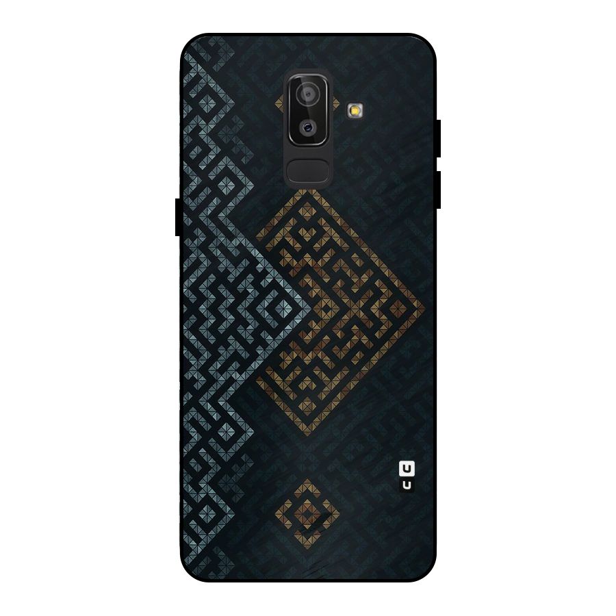 Smart Maze Metal Back Case for Galaxy J8