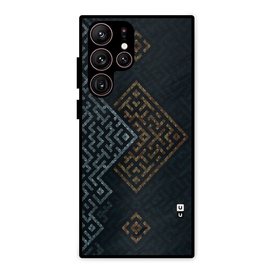 Smart Maze Metal Back Case for Galaxy S22 Ultra 5G