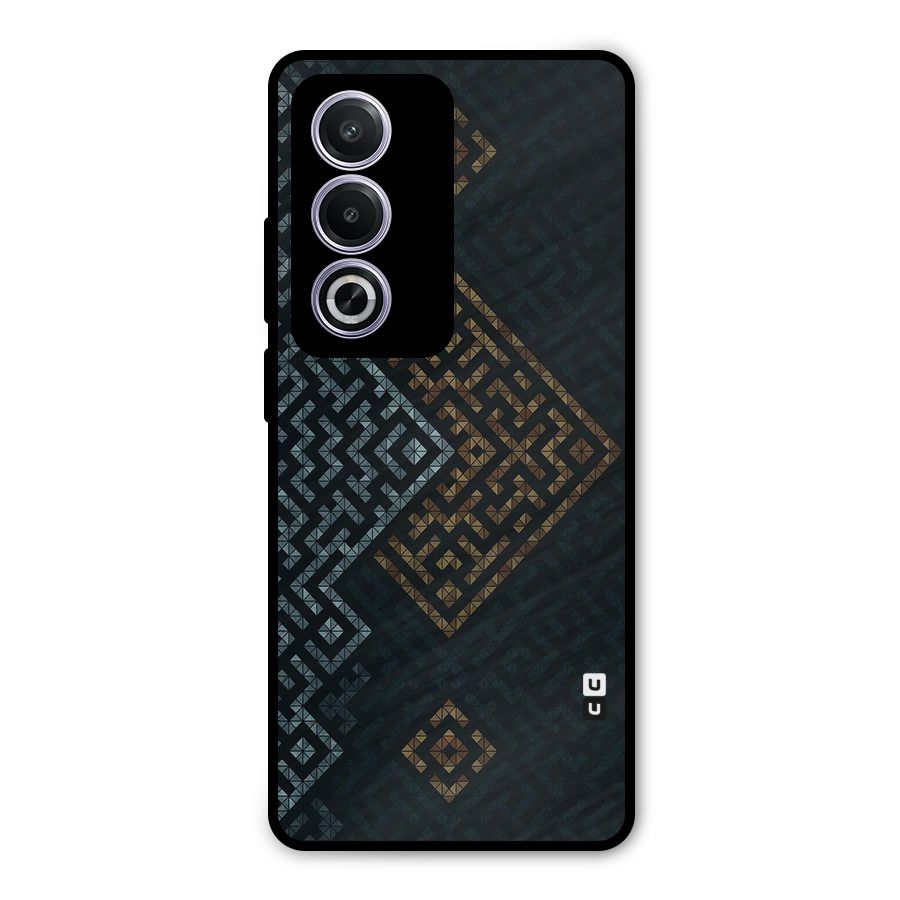 Smart Maze Metal Back Case for Oppo A3 Pro