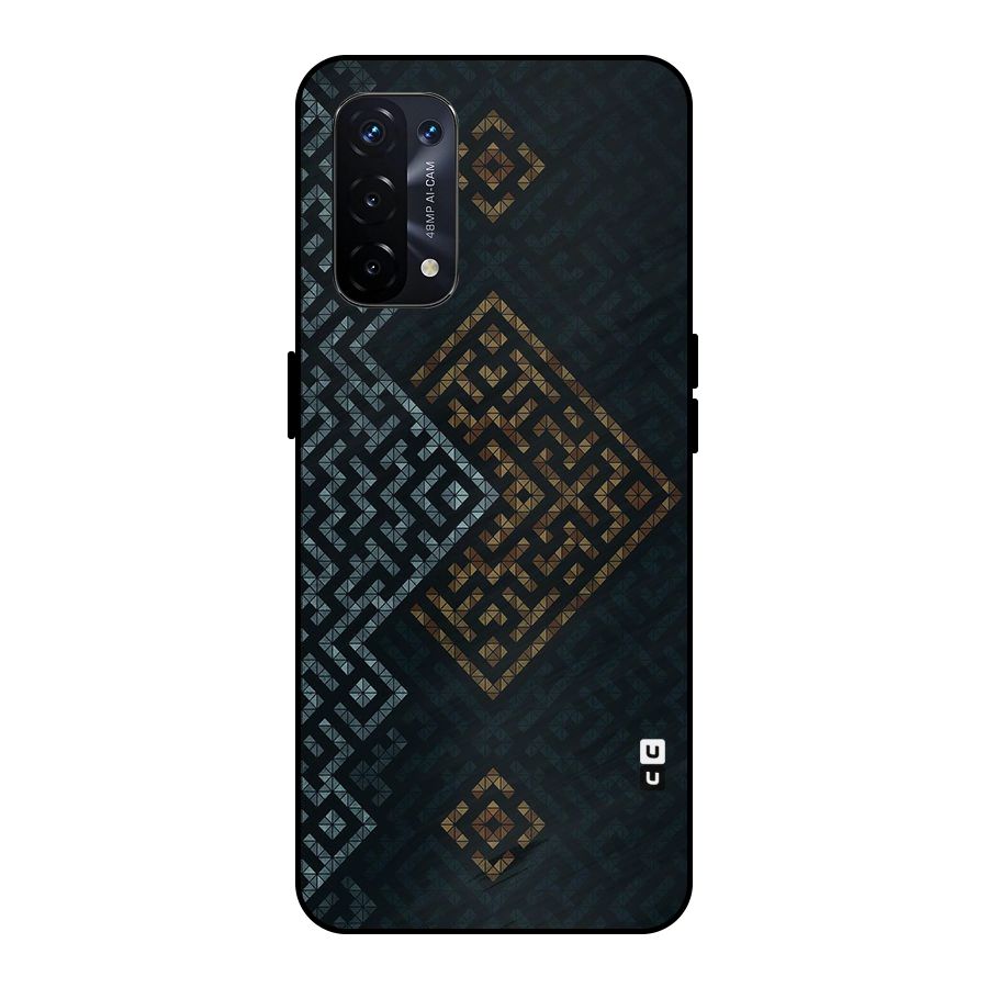 Smart Maze Metal Back Case for Oppo A74 5G