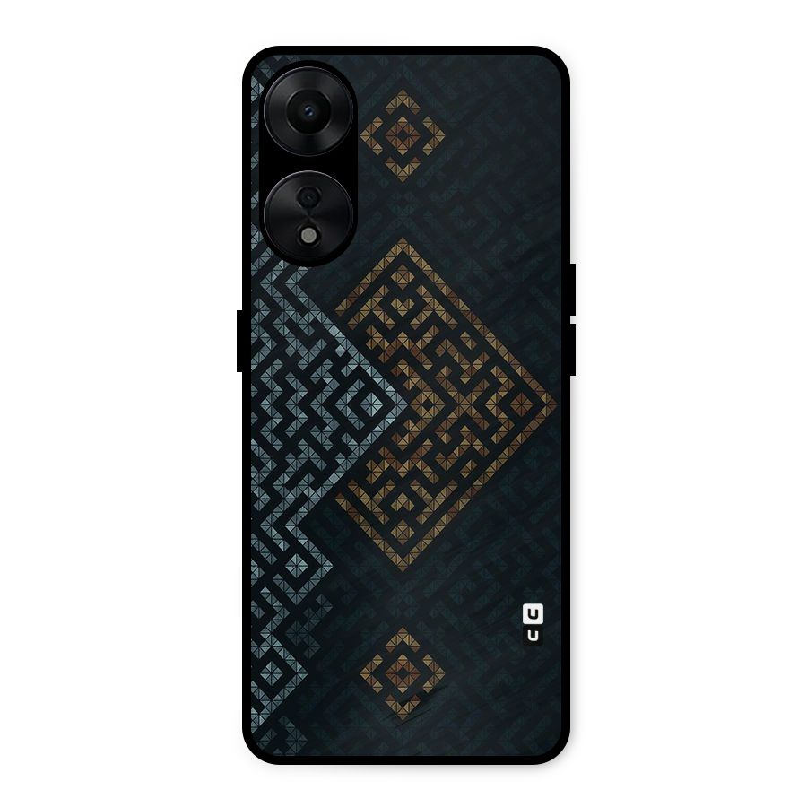 Smart Maze Metal Back Case for Oppo A78 5G