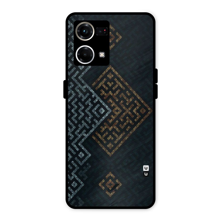 Smart Maze Metal Back Case for Oppo F21 Pro 4G