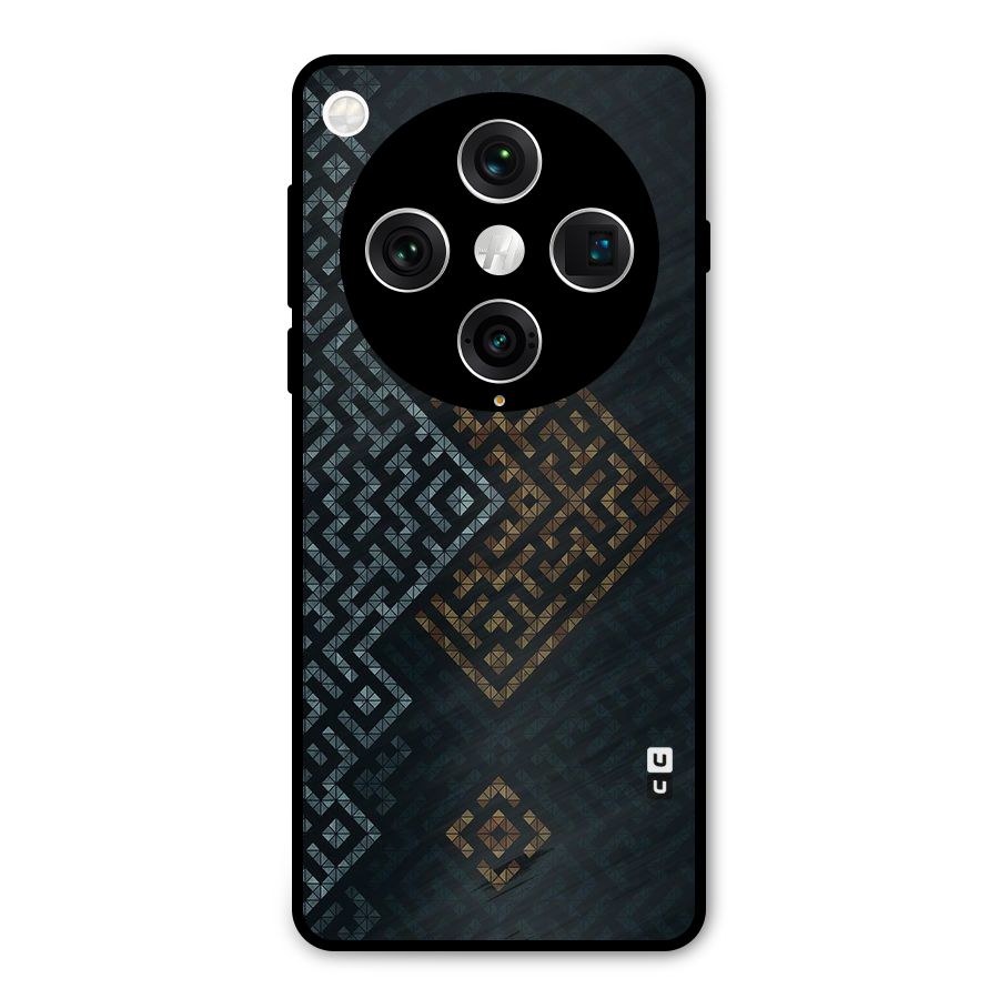 Smart Maze Metal Back Case for Oppo Find X8 Pro