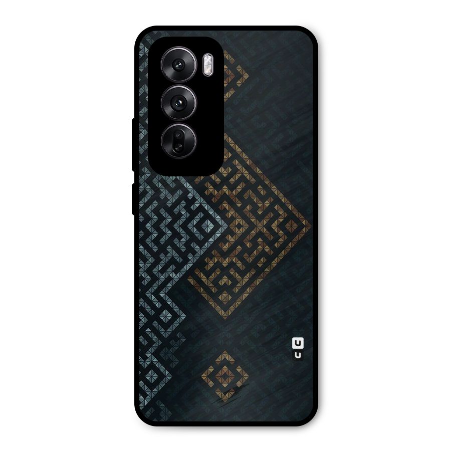 Smart Maze Metal Back Case for Oppo Reno12